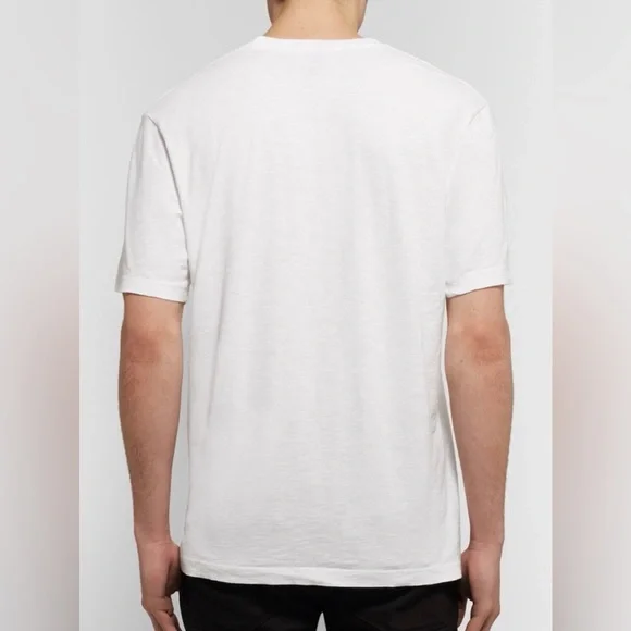 Jean Shop Men’s Printed Slub Cotton-Jersey T-Shirt White Size XS - Picture 2 of 9